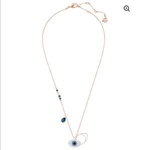 Swarovski Duo Evil Eye Pendant Necklace